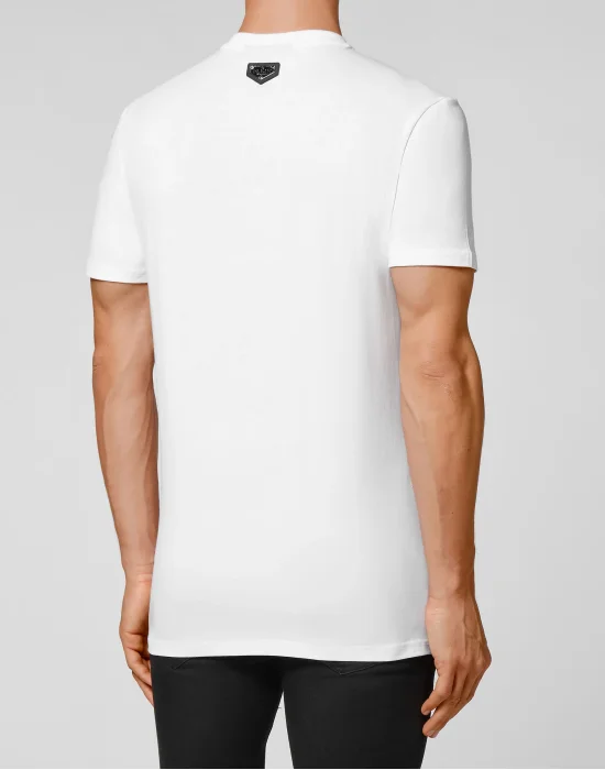 T-shirt Round Neck SS stones Skull