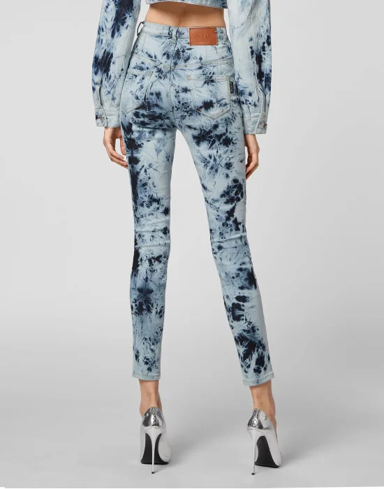 Denim Super High Waist Jegging Bleached
