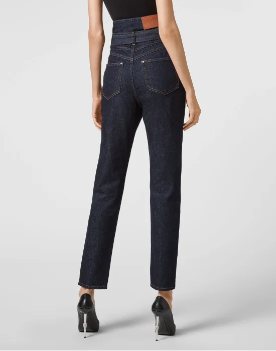 Denim Trousers Saint Tropez Fit Chains