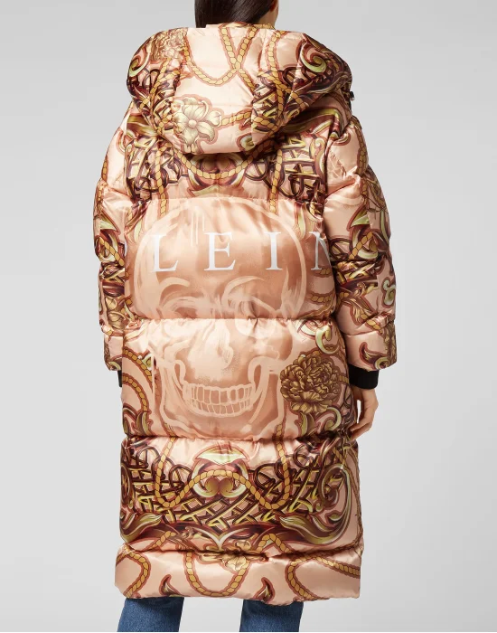 Nylon Bomber Long print New Baroque