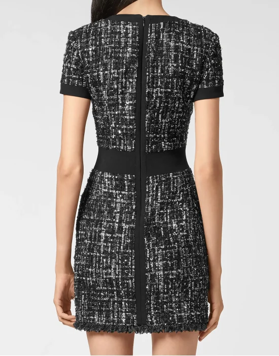 Bouclé Short Dress