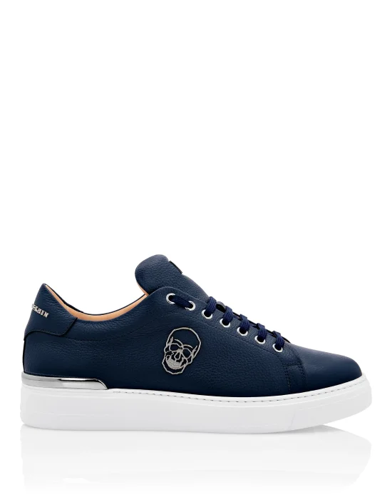 Leather Lo-Top Sneakers The $kull TM