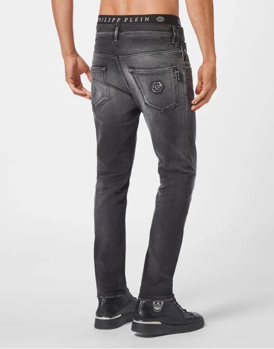 Denim Trousers Skinny Fit Hexagon