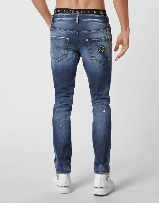 Denim Trousers Skinny Fit Hexagon