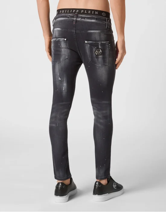 Denim Trousers Skinny Fit Hexagon