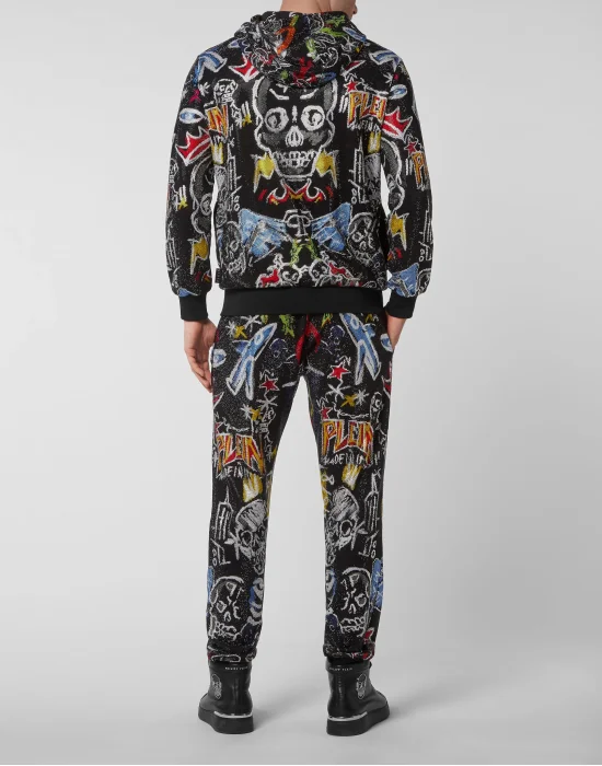 Jogging tracksuit:Hoodie/Trousers Crystals