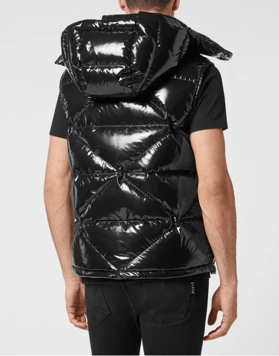 Sleeveless Quilted Down Jacket
