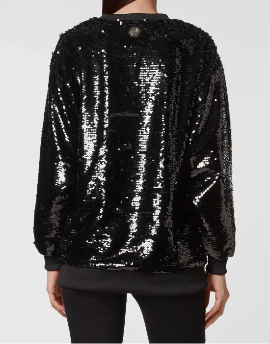 Sweatshirt LS Philipp Plein TM with Crystals