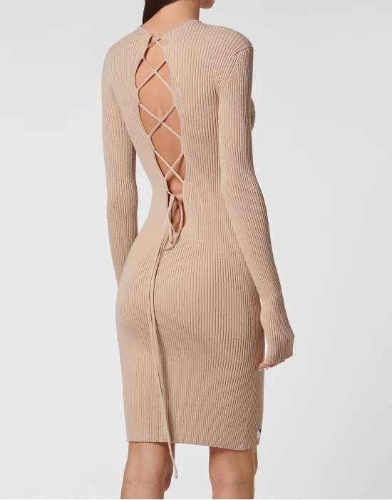 Knit Midi Criss Cross Dress