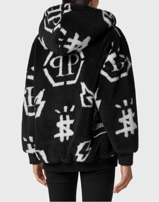 Eco fur Bomber Monogram
