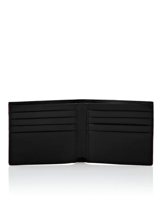 Leather French wallet Paisley Gothic Plein