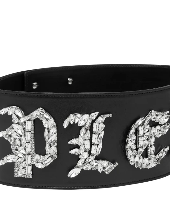 Leather Belt Gothic Plein