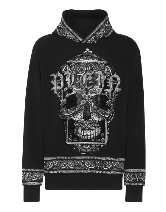 Hoodie sweatshirt Paisley Strass