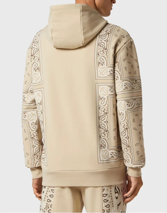 Hoodie sweatshirt Paisley Bandana