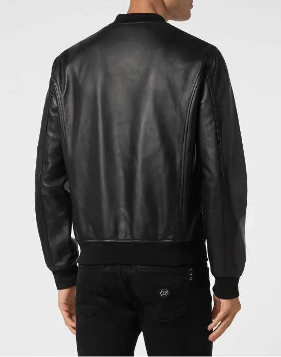 Leather Bomber Billy Jacket