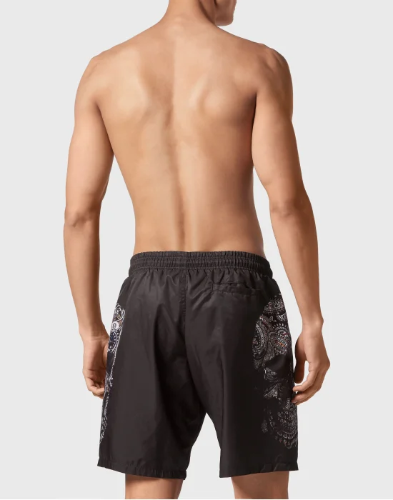 Swimwear Boxer Paisley Skull