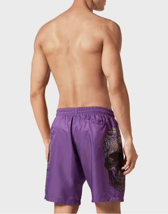 Swimwear Boxer Paisley Skull