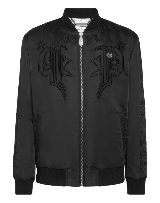 Satin Bomber Gothic Banner