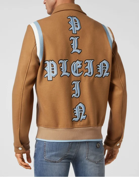 Wool Bomber Gothic Plein
