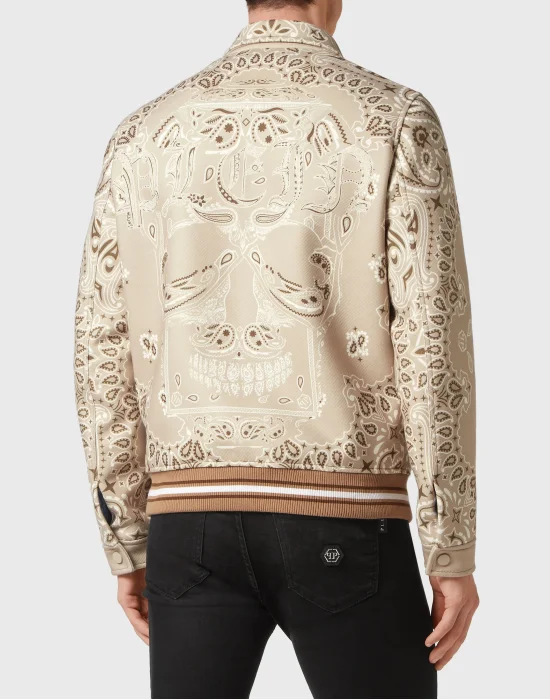 Wool Bomber Paisley Bandana