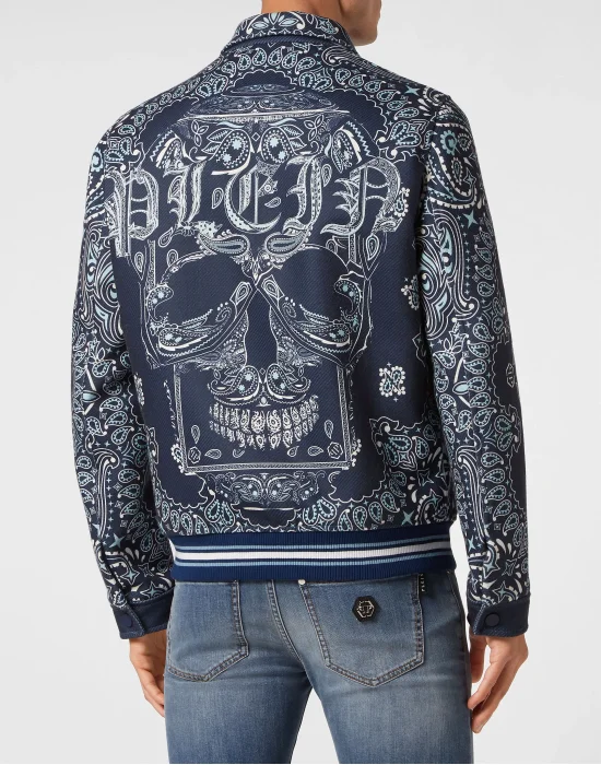 Wool Bomber Paisley Bandana