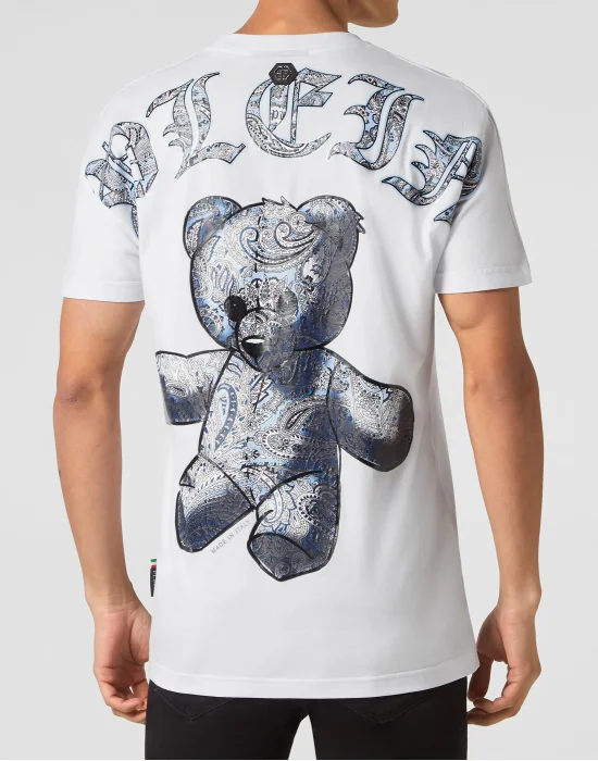 T-shirt Round Neck SS Paisley Teddy Bear