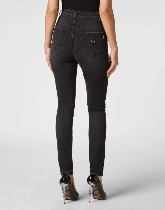 Denim Trousers Super High Waist Jegging