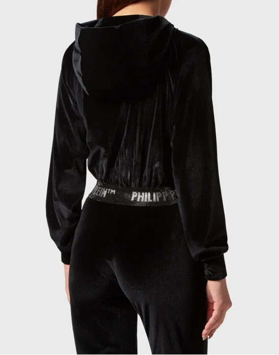 Hoodie Sweatjacket Crystal