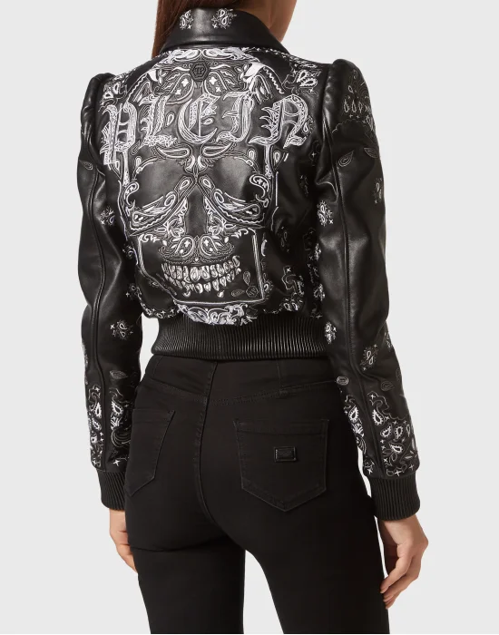 Leather Bomber Paisley Bandana
