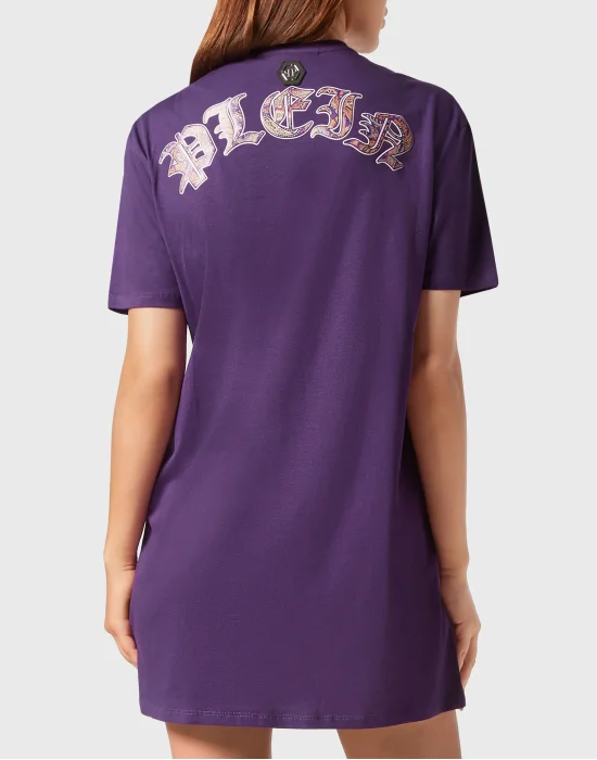 T-shirt Short Dress Paisley Skull
