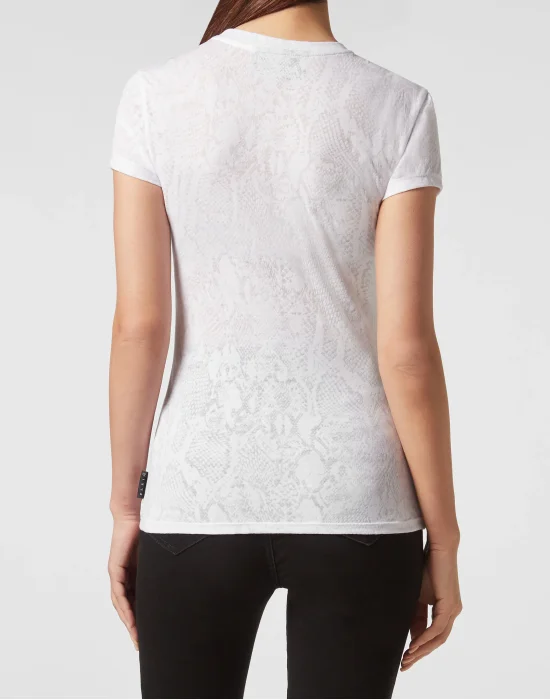 T-shirt Round Neck Sexy Pure Fit Skull