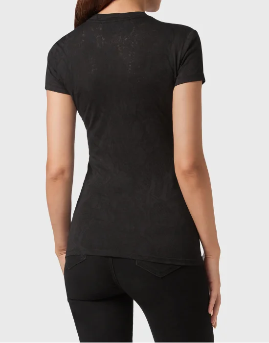 T-shirt Round Neck Sexy Pure Fit Skull