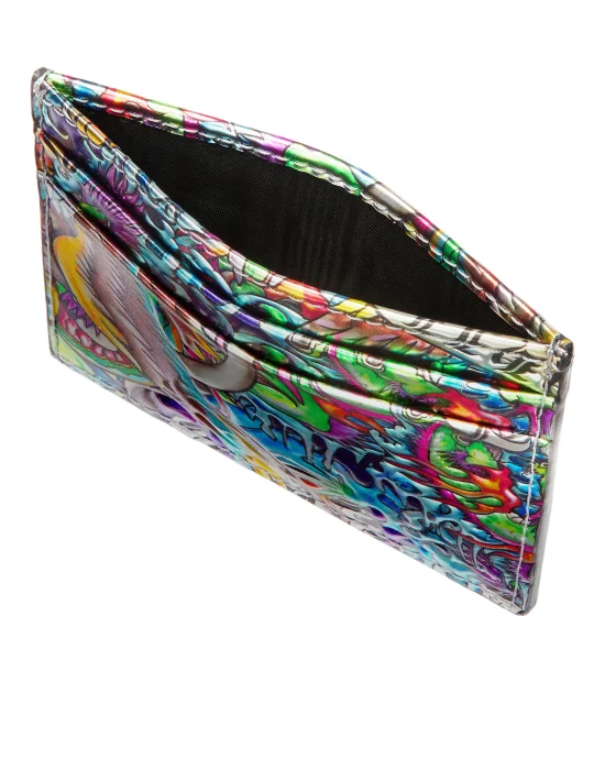 Mirror Leather Credit Cards Holder Tattoo