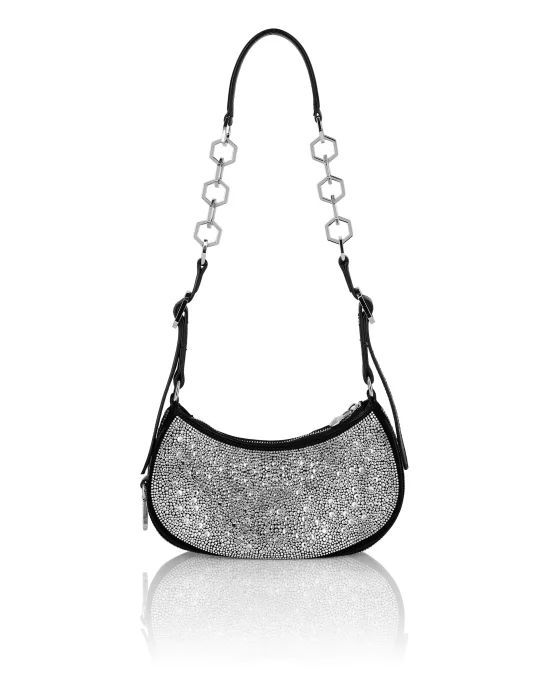 Embellished Suede Shoulder Bag ECLIPSE