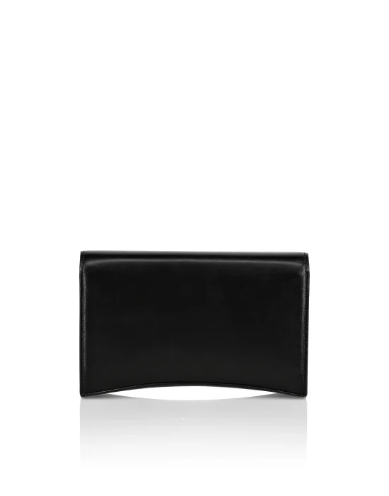 Calf Leather Clutch Shoulder Bag