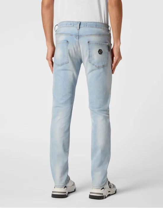 Denim Super Basic Straight Trousers
