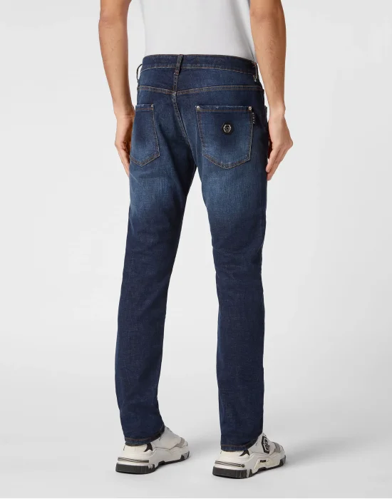 Denim Super Basic Straight Trousers