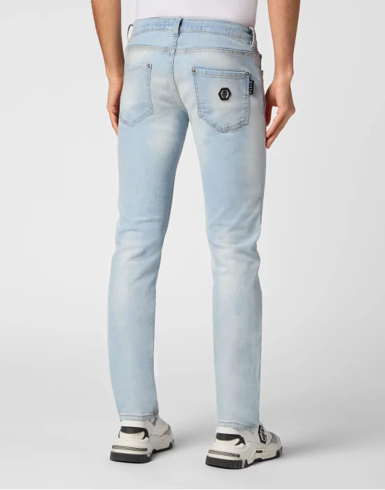 Denim Super Basic Straight Trousers
