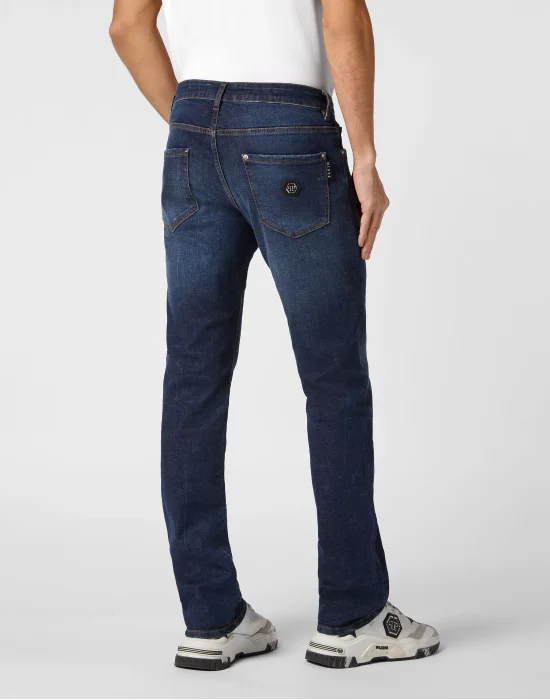 Denim Super Basic Straight Trousers