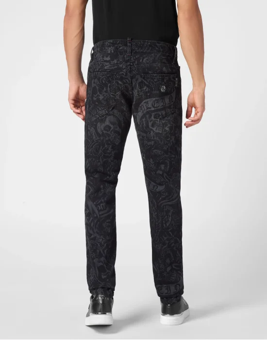 Denim Trousers Super Straight Cut Tattoo