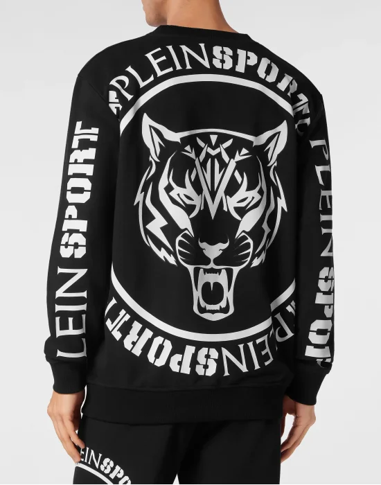 Sweatshirt Round Neck Carbon Tiger
