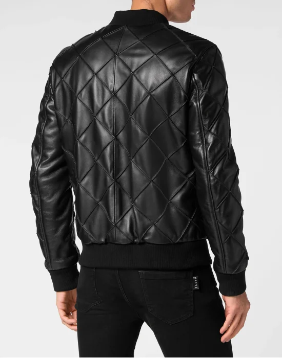 Leather Bomber Jacket