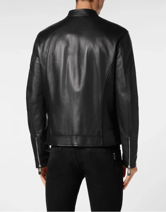 Basic Leather Moto Jacket