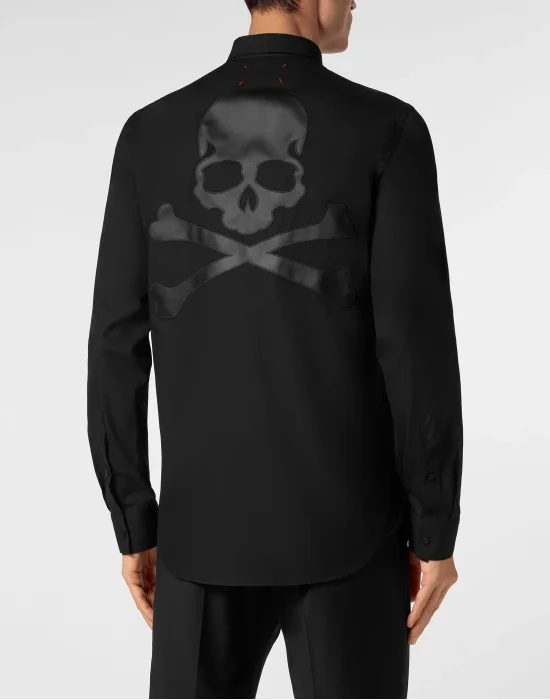 Shirt Sugar Daddy Cut LS Skull & Bones