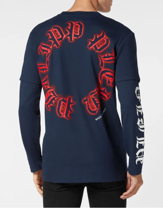 T-shirt Round Neck LS Gothic Plein
