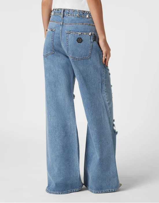 Denim Skater Fit Trousers