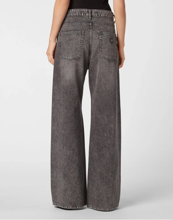 Denim Skater Fit Trousers