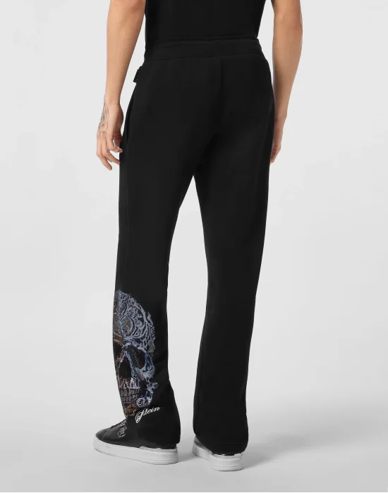 Fleece Jogging Pants Degrade' Skull