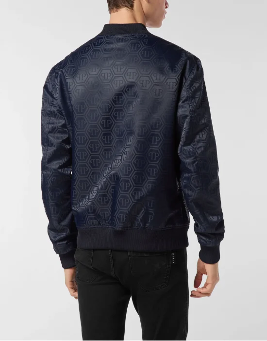 Nylon Bomber Jacquard Monogram