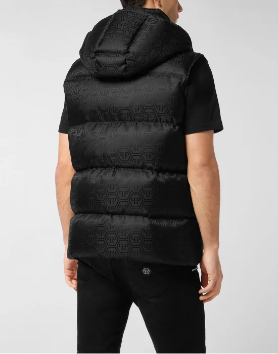 Nylon Down Vest Monogram